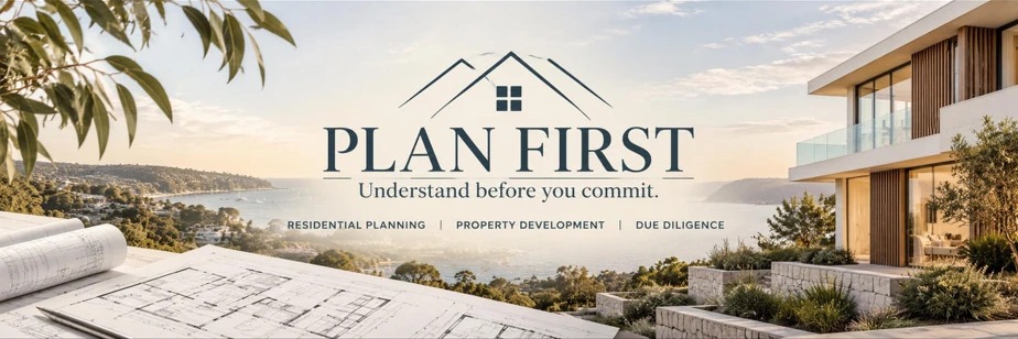 PLAN FIRST — Understand before you commit. Residential planning, property development, due diligence.